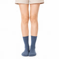Calze unisex 43-46 blu in tessuto a maglia a coste per uso quotidiano
