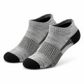 Calzini alla caviglia 39-42 in tessuto a maglia grigio nero - sportivi traspiranti