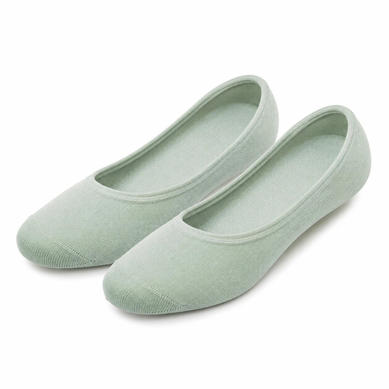 Calze ballerina 35-38 in tessuto a maglia verde salvia - vestibilit¨¤ bassa per scarpe