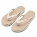 Infradito 42/43 in materiale sintetico beige - suola piatta per tempo libero